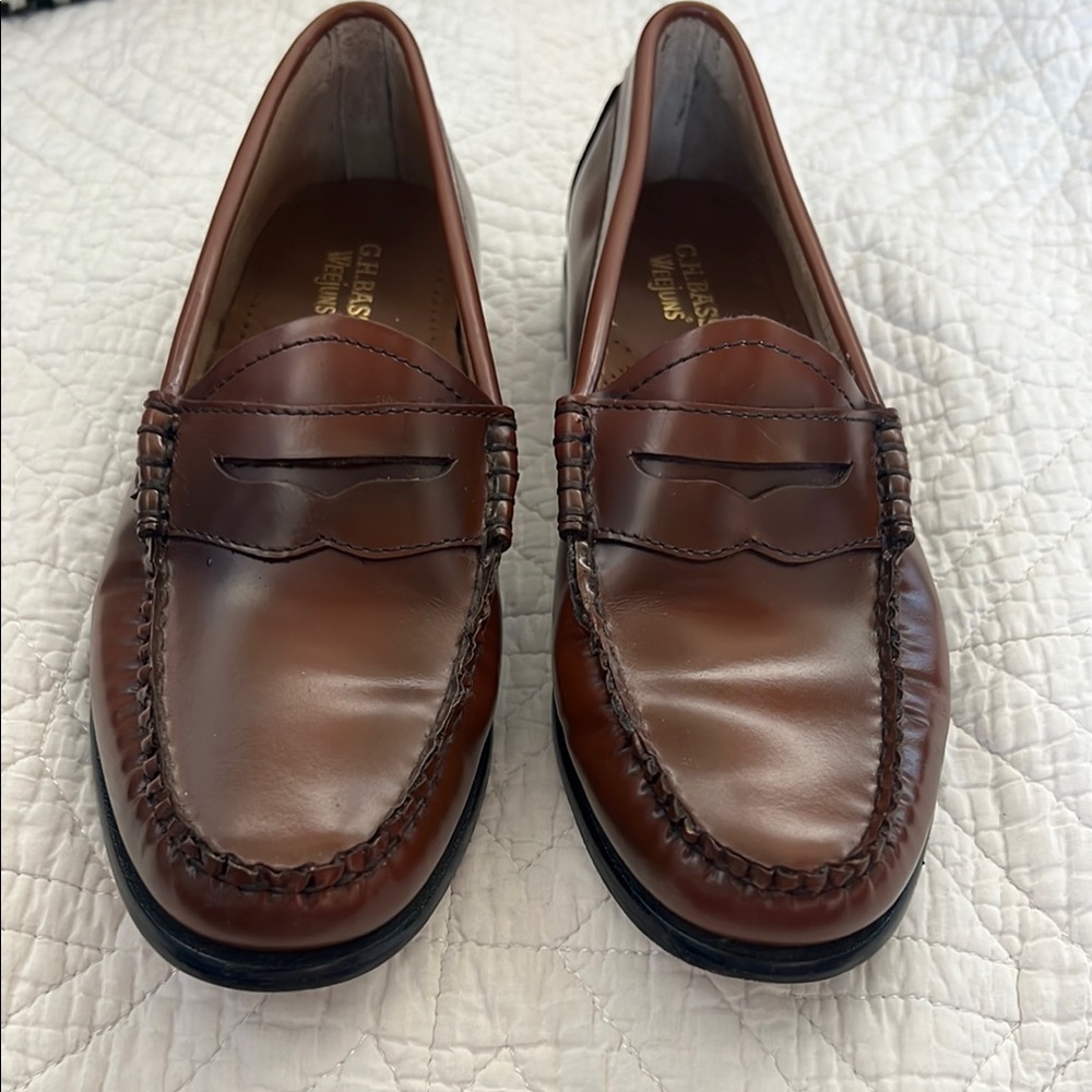 G.H. Bass & Co. Brown Leather Loafers